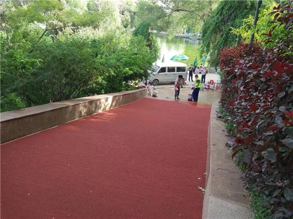 彭水彩色路面施工